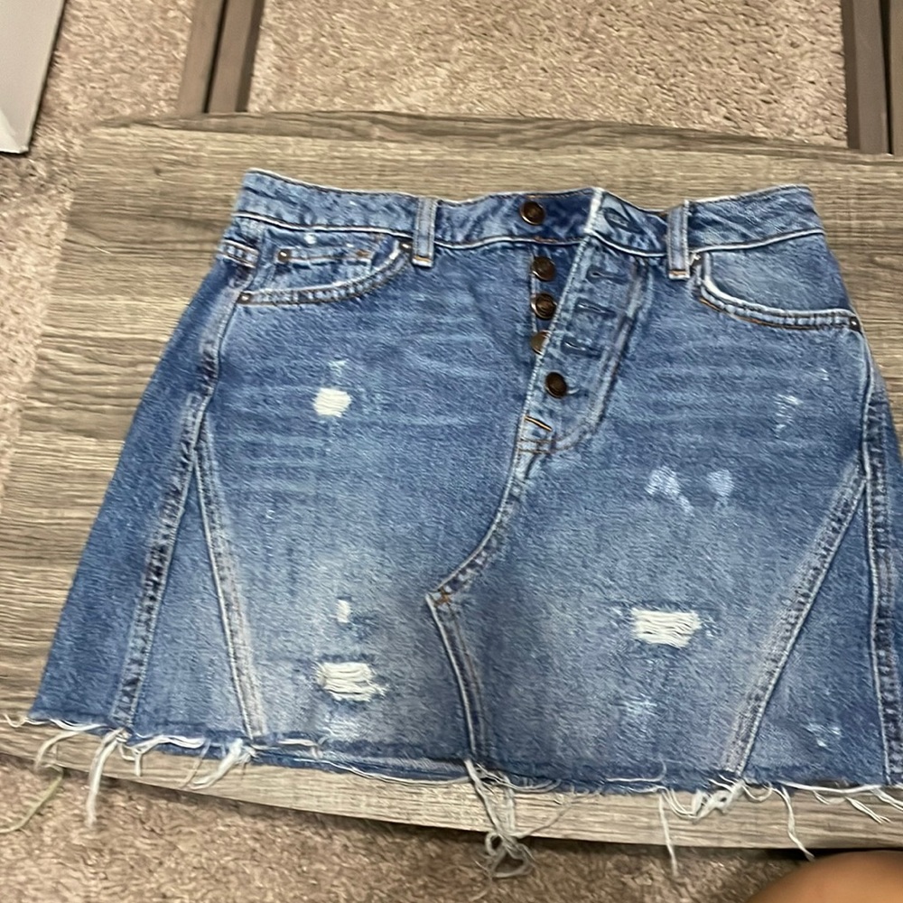 Blue Denim Skirt